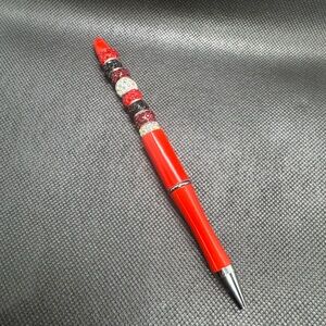 Red and Black Beaded Pen